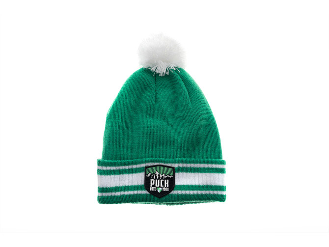 Beanie / muts "Stadium" met Puch Logo Patch groen