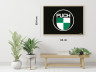 Poster "Puch logo op zwart" A1 (59,4x84cm)