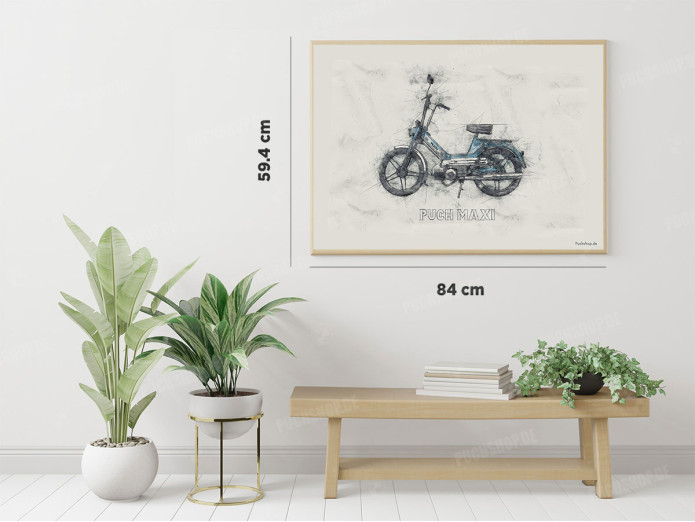 Poster "Puch Maxi Sketch Art" A1 (59,4x84cm)