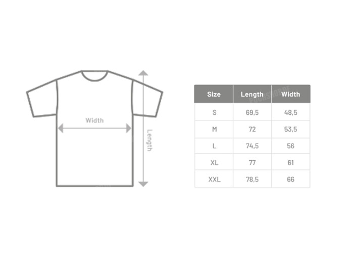 T-shirt Puch logo vorne und hinter Schwarz (S-XXL)