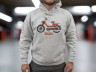 Hoodie Premium Heather grijs Puch Maxi culture geborduurd