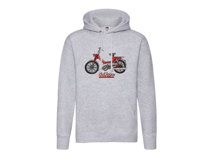 Stitched Hoodie in Grey with Puch Maxi Culture Premium Quality