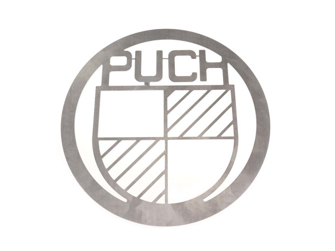 Puch logo aluminium 30cm