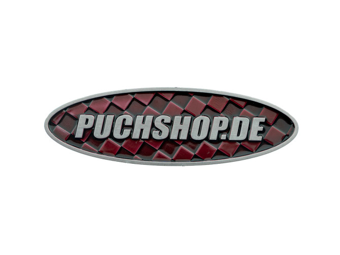 Sticker Puchshop logo badge Emaille RealMetal 7.4x2.2cm