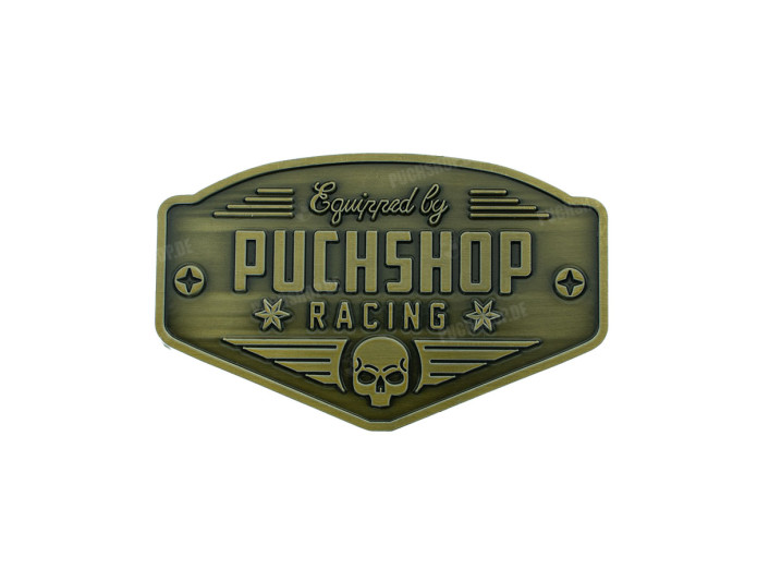 Sticker PSR "Puchshop Racing Equipped" enamel RealMetal 6x3.2cm