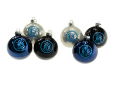 Kerstballen met Sachs logo set