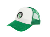 Cap Puch logo patch green / white truckers cap