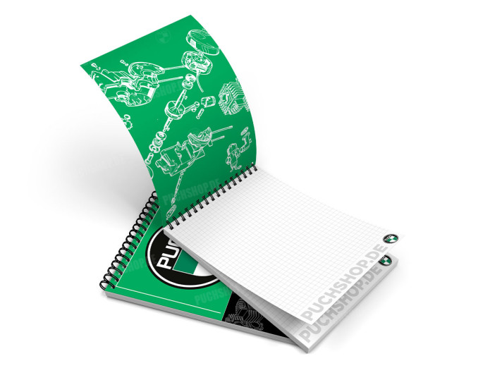 Notebook Puch spiral A5 (210x148mm) squared with 50 sheets