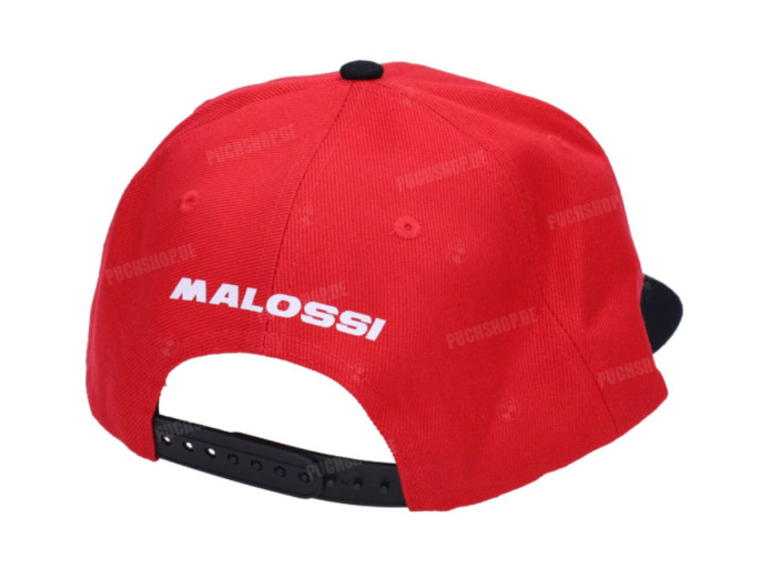Pet Malossi Logo rood / zwart snapback 