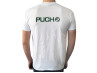 T-shirt wit met Puch logo voor- en achter