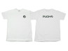 T-shirt wit met Puch logo voor- en achter