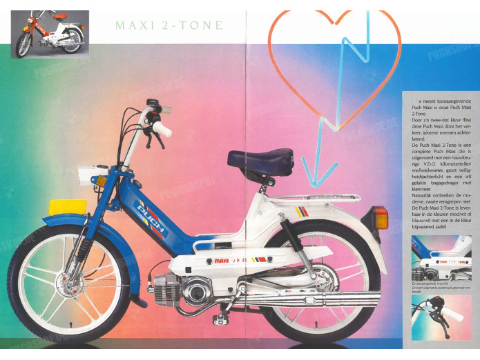 Stürzbügel / Seitenstrebe Puch Maxi S Glanz Weiss