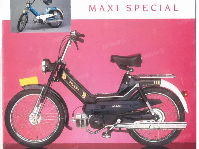 Stickerset Puch Maxi lines gold printed