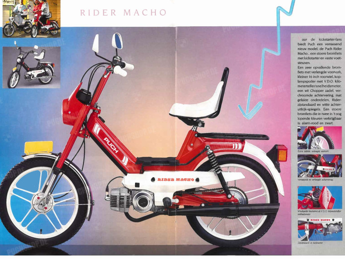 Stürzbügel / Seitenstrebe Puch Maxi S Glanz Schwarz A-Qualität
