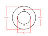 Tankdop bajonet 60mm voor Puch VZ / VS / MC / M50