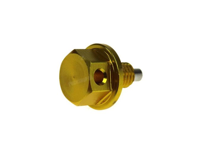 Ölablassschraube M8x1.25 mit Magnet Aluminium Gold Racing