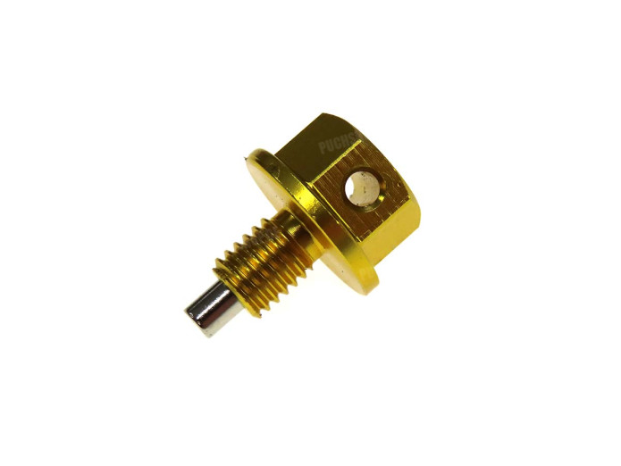 Ölablassschraube M8x1.25 mit Magnet Aluminium Gold Racing