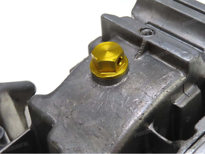 Ölablassschraube M8x1.25 mit Magnet Aluminium Gold Racing