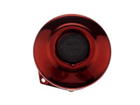 Vliegwieldeksel Puch Maxi E50 / Z50 / ZA50 *Exclusive* Candy rood met RealMetal embleem