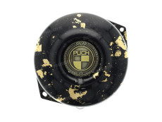 Polraddeckel Puch Maxi E50 / Z50 / ZA50 *Exclusive* Schwarz mit Blattgold und RealMetal Emblem 