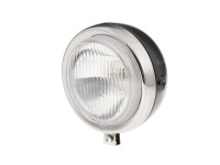 Koplamp rond 130mm Maxi zwart GUIA met chroom