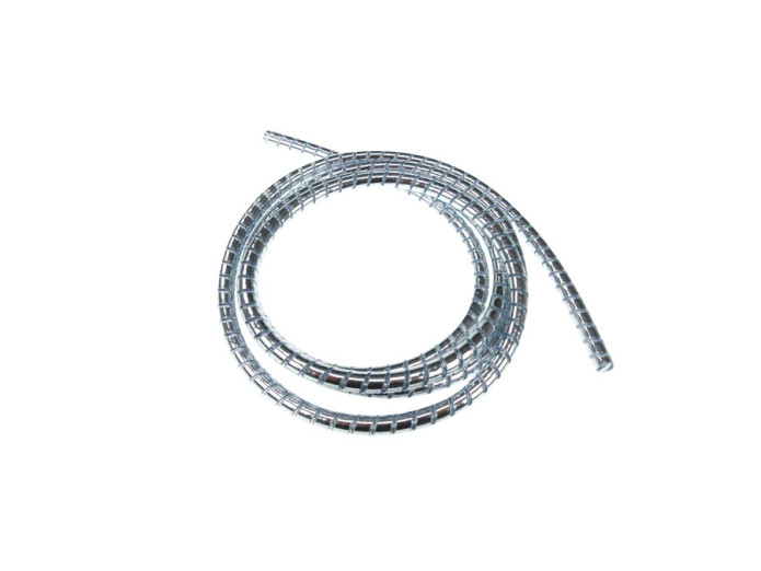 Cable universal outer cable cover chrome 6mm 1.5 meter