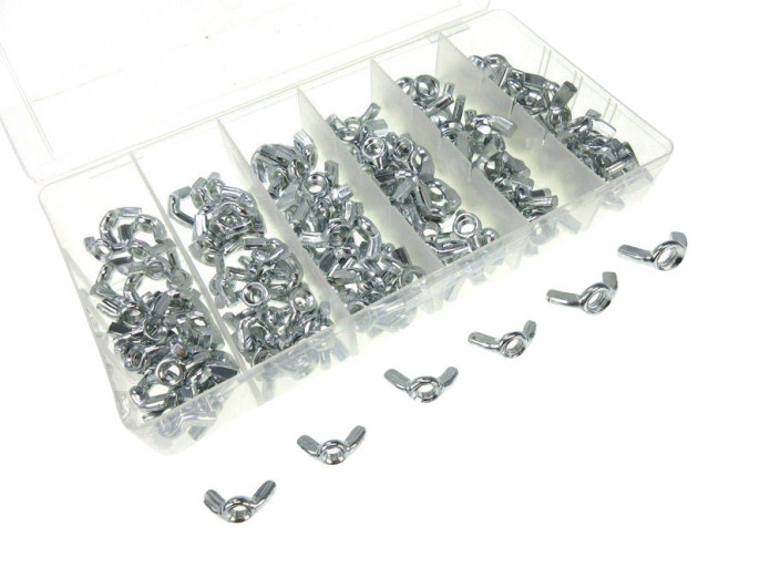 Wing nut assortment set 150-pieces