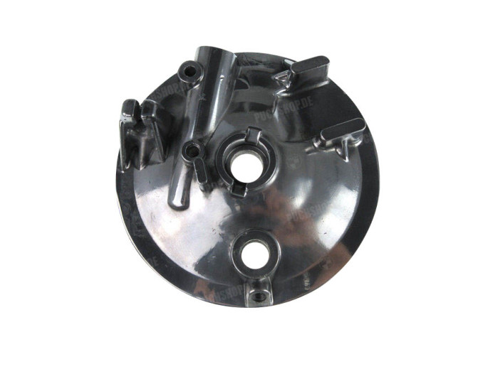 Bremsankerplatte Puch MV MS VS DS Vorne poliertes Aluminium