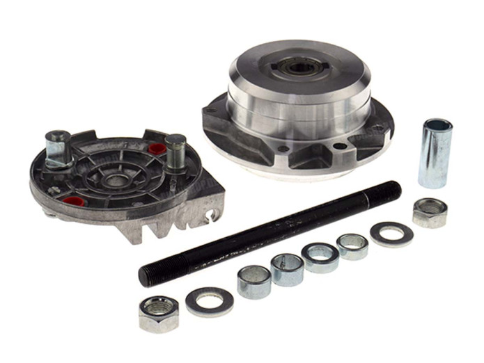 Hub Puch Maxi / X30 Grimeca 5 star wheel leleu front with brake anchor plate