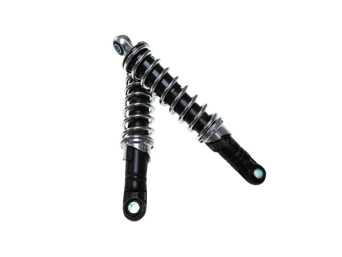 Shock absorber set 240mm IMCA black chrome Puch Magnum X