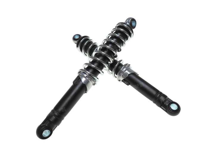 Shock absorber set 280mm IMCA black / chrome