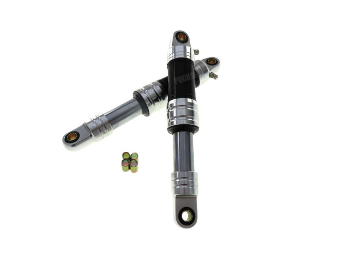 Shock absorber set 280mm sport hydraulic / air alu silver / black