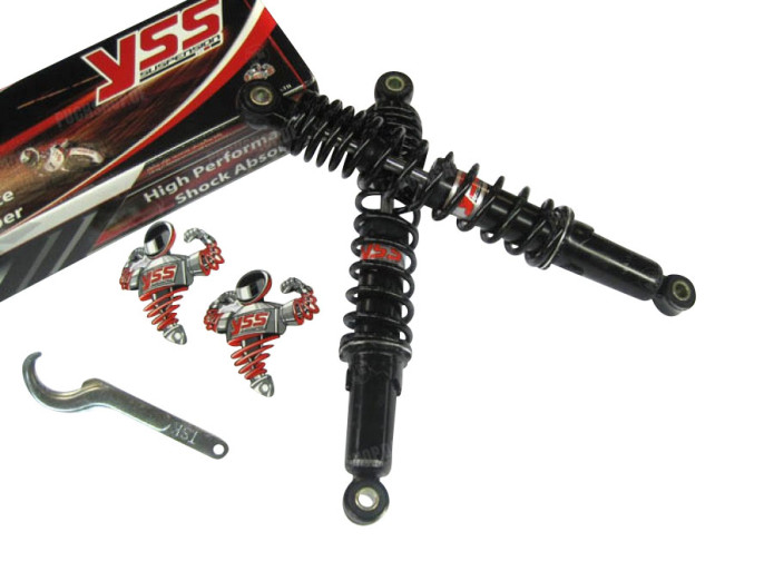 Shock absorber set 340mm YSS Pro-X RD220 hydraulic black 