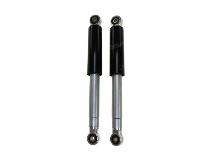Schokbreker set 300mm Puch Maxi S als origineel zwart zilver