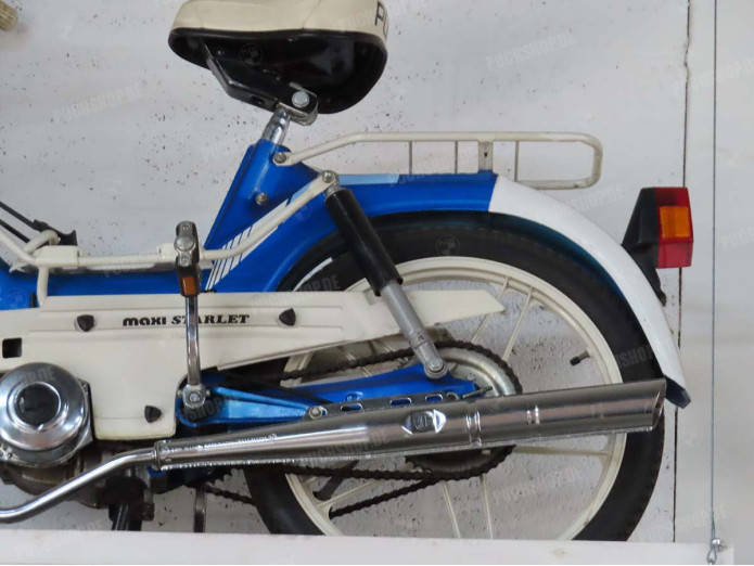 Schokbreker set 300mm Puch Maxi S als origineel zwart zilver