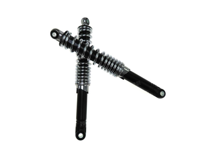 Shock absorber set 320mm IMCA chrome / black reinforced 