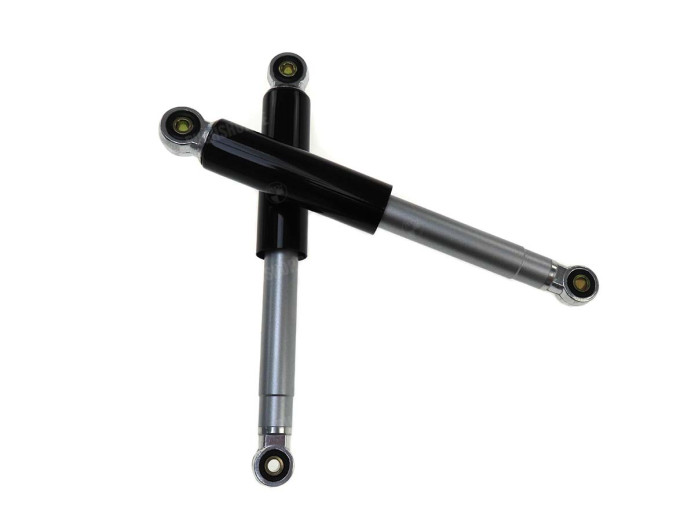Schokbreker set 300mm Puch Maxi S als origineel zwart zilver