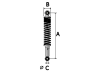 Schokbreker set 340mm YSS Pro-X RD220 hydraulisch zwart / chroom 