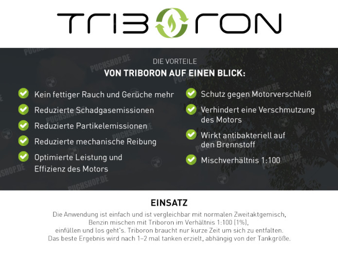 Triboron 2-stroke Concentrate 500ml 2-stroke oil replacement