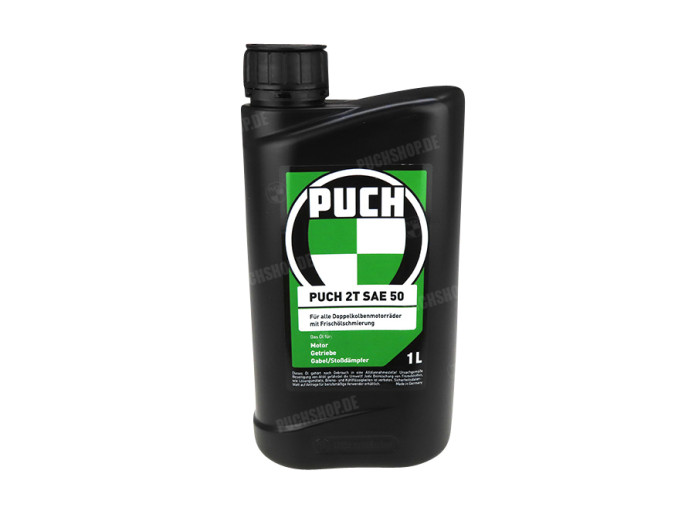 Puch 2T SAE 50 olie voor Puch motorfietsen 1 liter