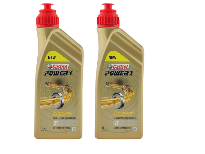 2-takt olie Castrol Power 1 RS 1 liter (2x aanbieding!)