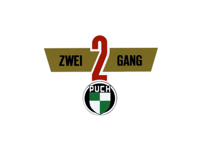 Transfer sticker achterspatbord voor Puch VS 50 Zweigang