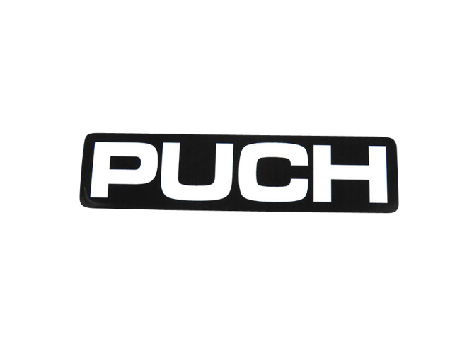 Sticker Puch universeel zwart / wit