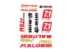 Sticker set Malossi sponsor kit 10-delig