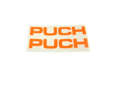 Stickerset Puch text tank / universeel fluor oranje