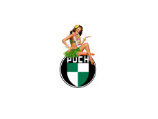 Puch pin-up sticker 15 (nieuw)