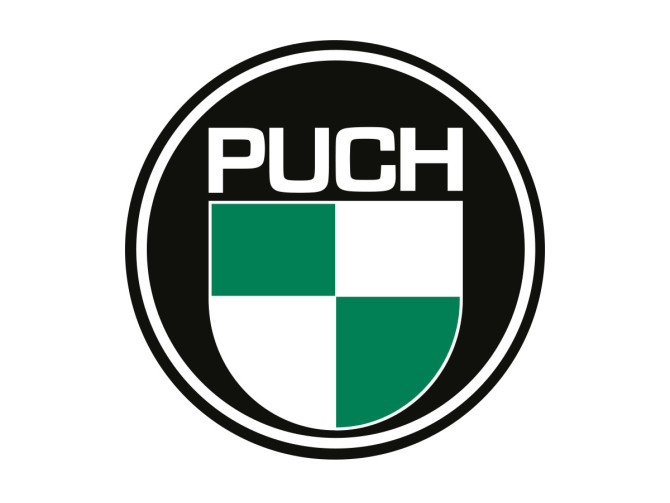 Transfer sticker Puch logo rond groot 200mm