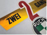 Transfer sticker achterspatbord voor Puch VS 50 Zweigang goudfolie