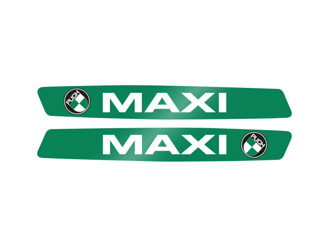 Tank transfer sticker set voor Puch Maxi groen