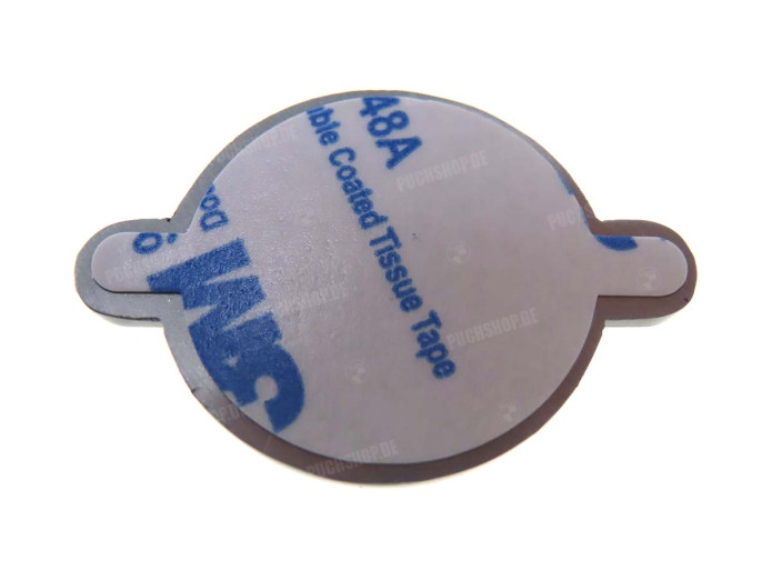 Sticker Puch logo round badge RealMetal 4x2.8cm